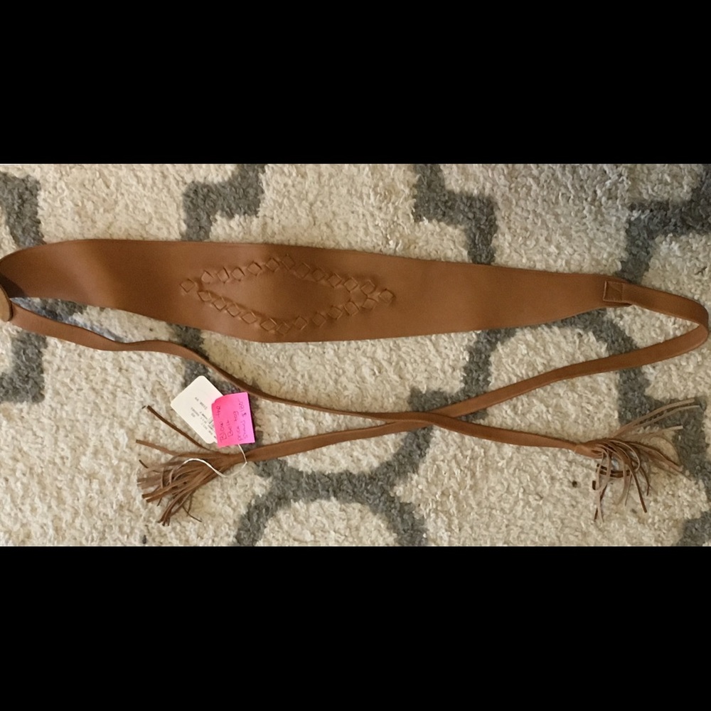 B low the belt brand tan leather belt